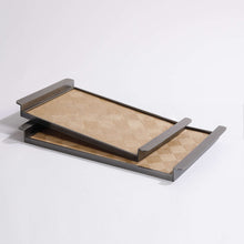 Metal and Wooden Tray