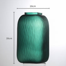 Malachite Green Glass Vase