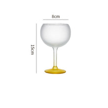 Frosted Sunset Green Wine Cups (SET OF 2)