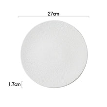 Japanese Flat Tree Bark Textured Plate