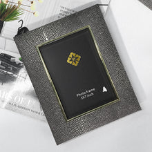 Leather Golden Photo Frame