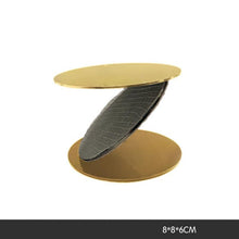 Leather Splicing Metal Candlestand