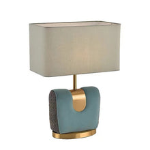 Leather and Gold Body Table Lamp