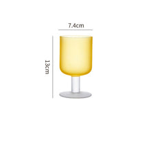 Frosted Sunset Green Wine Cups (SET OF 2)