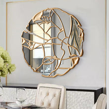 Wabi Sabi Golden Inlay Wall Mirror