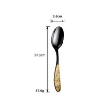 Flower Embossed Retro Cutlery