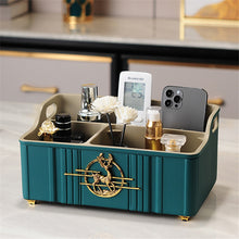 Miscellaneous things on modern coffee table, mobile phone, ipad, empty, TV remote control, storage box, desktop cosmetics, sorting and storage. | - Decorfur