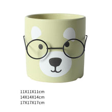 Cute abstract bear planter