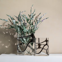 Wabi Sabi Silver Glass vase