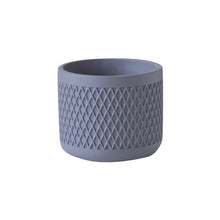 Diamond Pattern Cement Flower Pot
