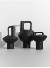 Abstract Black Handle Vase