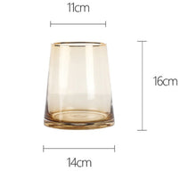 Penh Golden Rim Glass Vase
