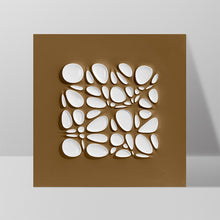Oval White Spotted Painting