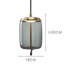 Glass Rope Spherical Pendant Light