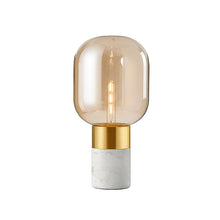 Postmodern minimalist creative designer bedroom bedside study living room dining room lamp marble glass table lamp. | - Decorfur