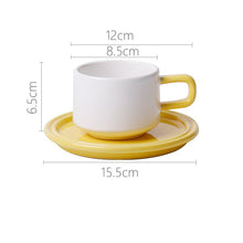 Contrast Pastel Cups and Plates (set of 2)