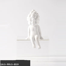 White Frosted Human Head Decor