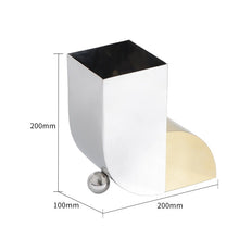 Metal Gold and Silver Bookend