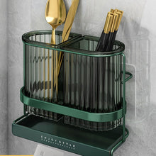 Ribbed Wall Mounted Golden Detail Spoon Stand
