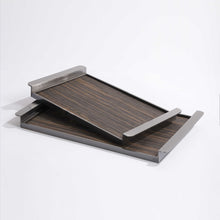 Metal and Wooden Tray