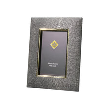 Leather Golden Photo Frame
