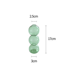 Triple Bead Glass Vase