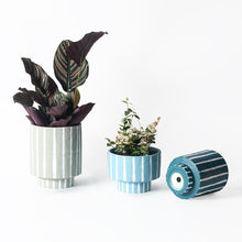 Nordic style INS high vase ceramic flowerpot indoor green planter green radish cactus potted plants with holes. | - Decorfur