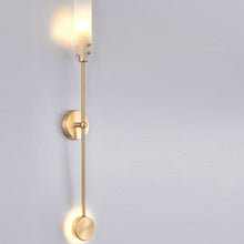 Grey Golden Long Wall Light
