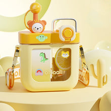 Double Sipper Cartoon Water Bottle