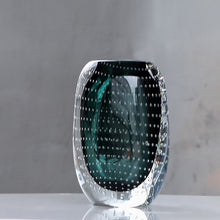 Honeycomb Transparent Thick Bottom Glass Vase | - Decorfur