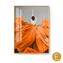 Gorgeous orange hat women painting