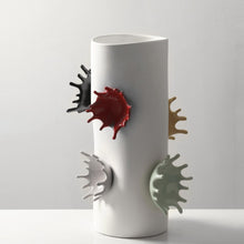 Water Splash White Vase