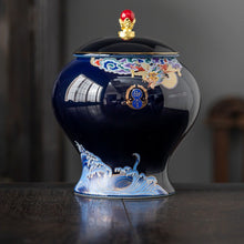 Wave and Dragon Jar