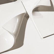 Curved Edged Maroon White Square Painting