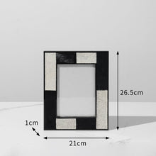 Black and Beige Textured Photo Frame