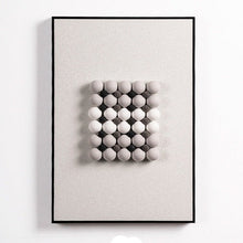 Yellow White Beige Spherical 3D Painting