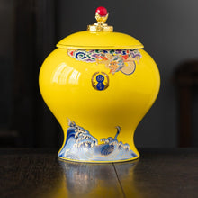 Wave and Dragon Jar