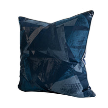 Dark Blue Abstract Pattern Pillow Cover (Set of 2)