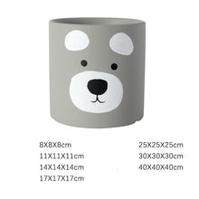 Cute abstract bear planter