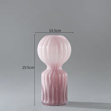 Peach Ombre Glass Vase
