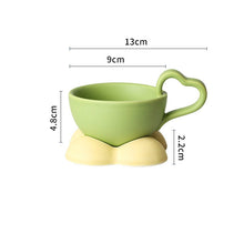 Heart Handle Coffee Mug (Set of 2)