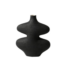 Wavy Black and White Vase