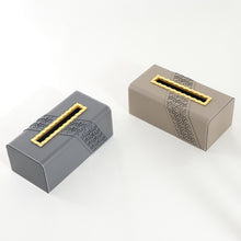 Leather Geometric Design Tissue Boxes