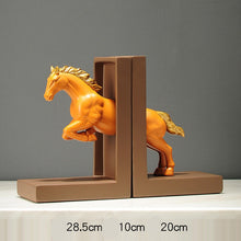 Nordic creative study book shelf ornaments Office desktop bookcase books by art horse decorations wholesale. | - Decorfur
