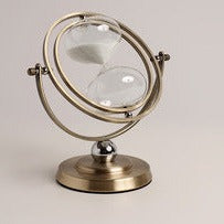 Golden Metal Rotating Hourglass