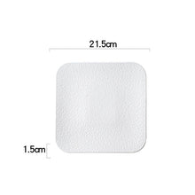 Square Black and White Textured Plate