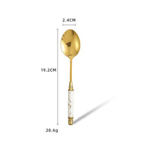 Golden Marble Streak Tableware