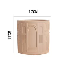 European style arched succulent planter