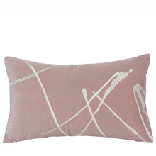Pastel Green White Line Embroidered Pillow Cover