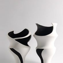 Black and White Swirl Vase